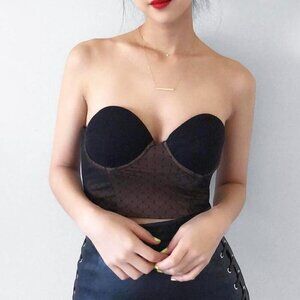 H:ours X Revolve Quinn Bustier Top Size Small